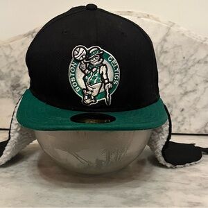 New Era Boston Celtics Fitted Hat with Ear Warmers